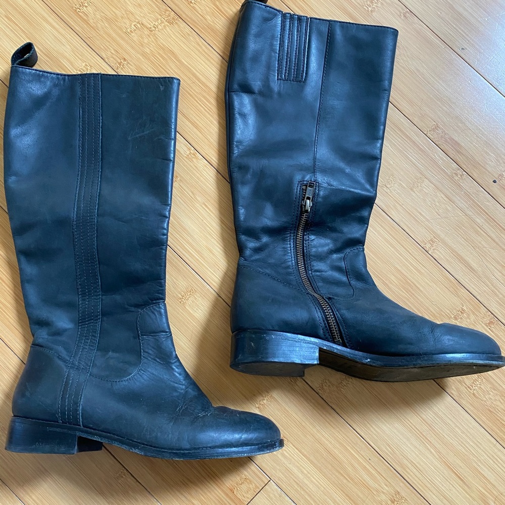 Boden Black Heeled Boots
